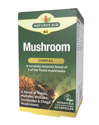 Natures Aid Mushroom Complex 60 Vcaps